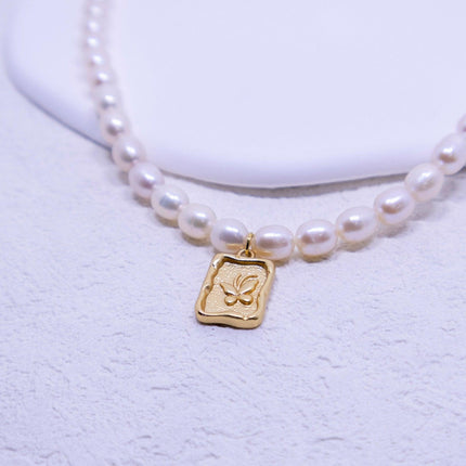 Natural Freshwater Pearl Beaded Necklace Elegant Versatile High Quality Jewelry