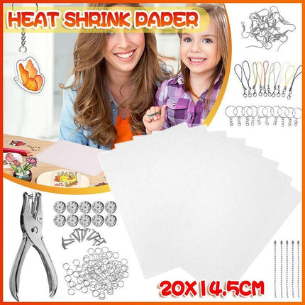 DIY Creative Craft 182 Heat Shrink Plastic Sheet Kit Blank Shrink Film Art Paper - Aimall
