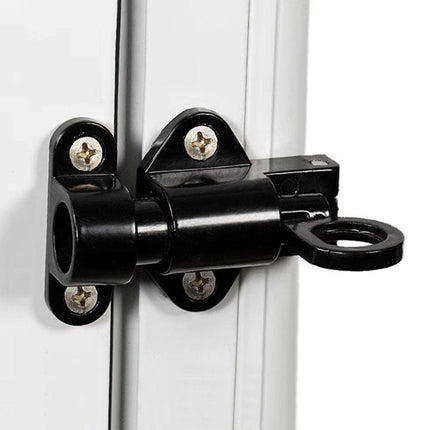 5PCS Aluminum Alloy Spring Bolt Self-Closing Sliding Door Window Lock Buckle Set