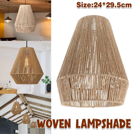 Braided Paper Rope Lampshade Chandelier Hanging Decoration for Lighting Decor