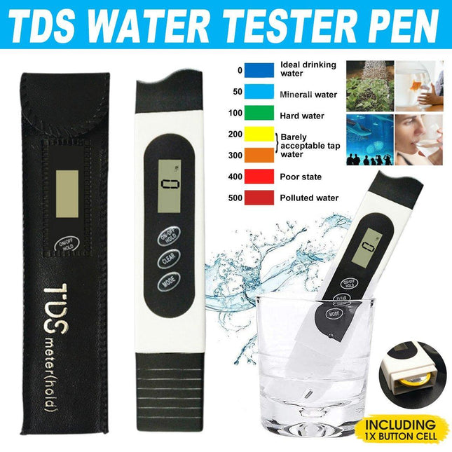 TDS Water Quality Test Pen for Fish Tank Tap Water Drinking Water Detector Tool