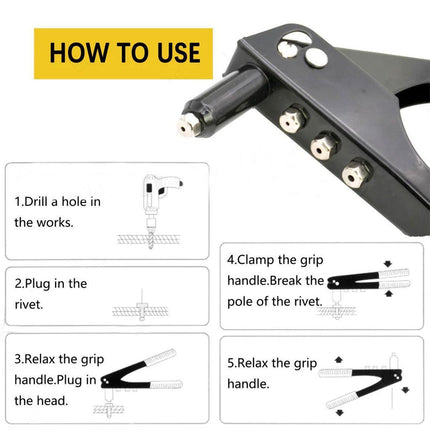 Household Single Manual Rivet Gun Core-pulling Rivet Saving Manual Rivet Gun