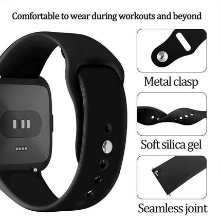 Small Size For Fitbit Versa / Versa Lite Versa2 Replacement Band Silicone Strap Wristband - Aimall
