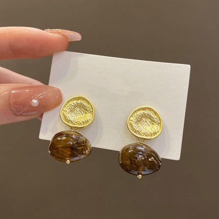 Vintage Style Curry Earrings For Women Elegant Premium Look Fashion Jewelry