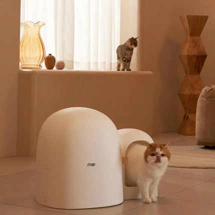 Fully Enclosed Cat Litter Box Large Small Deodorant Anti-Splash Sand Tray Toilet