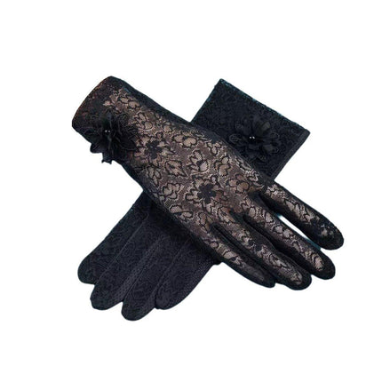 6 Colours Women UV Protection Lace Gloves Touchscreen Non-Slip Driving Gloves