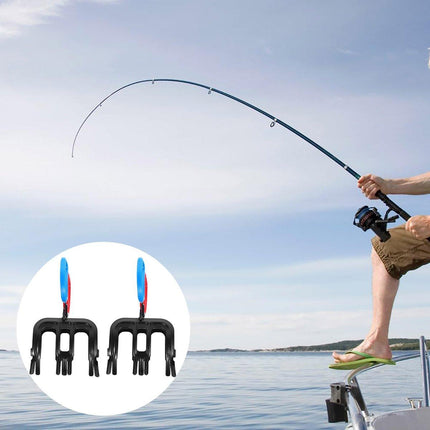 2pcs Fish Clamp Control Pliers Triple Teeth Fish Grabber Fishing Accessories