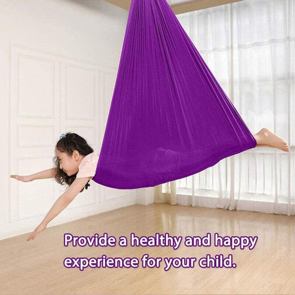 Elastic Swings Hammock Soft Yoga Sensory Cuddle Kids Autism Therapy Seat Swing - Aimall