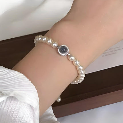 Delicate Pearl Bracelet Elegant Pearl Strand Jewelry for Women Classic Accessory