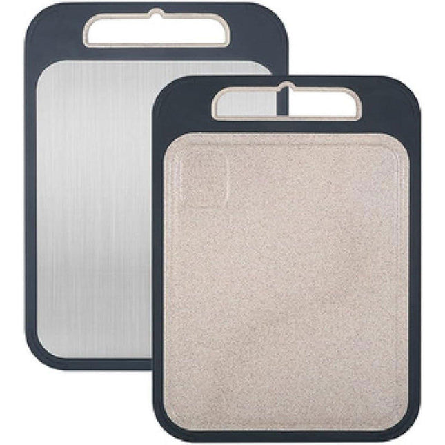 304 Stainless Steel Cutting Board Double-Sided Chopping Boards Kitchen Camping