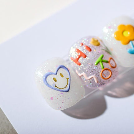 Chinese Style Nail Stickers Flower Decorations DIY Nail Stickers Nails Art - Aimall