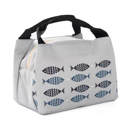 Portable Insulated Thermal Cooler Lunch Box Carry Tote Picnic Case Storage Bag 21x17x15cm - Aimall