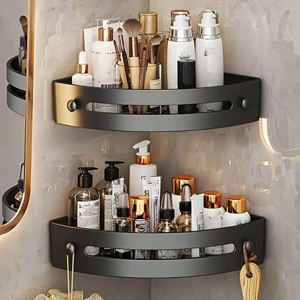 Bathroom Corner Shower Shelf Shampoo Soap Holder Rack Storage Organiser Caddy
