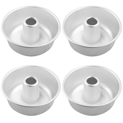 4pcs 4 Inch Hollow Mould Cake Bread Baking Mould Nonstick Round Cake Pan Set