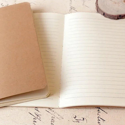 20pcs A5 Notebook Workbook Kraft Paper Notepad for School Office Writing Use