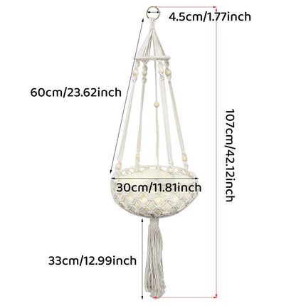 Macrame Cat Hammock Boho Style Kitty Hanging Swing Bed Pet Sleeping Bed Cat