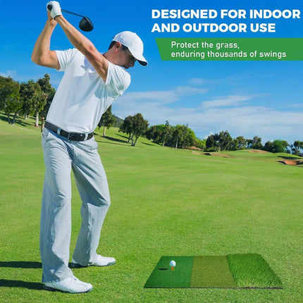 3in1 Golf Training Mat Portable Hitting Practice Driving Range Training Tool