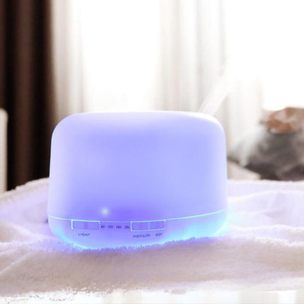 500ML Aroma Aromatherapy Diffuser LED Oil Ultrasonic Air Humidifier Purifier - Aimall