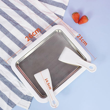 Ice Cream Maker Yogurt Frozen Pan Mini Fried Yogurts Machine Rolled Homemade DIY - Aimall