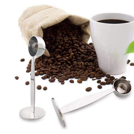 2-in-1 Coffee Spoon Espresso Measuring Spoon Powder Tamper Coffee Scoop Tamping