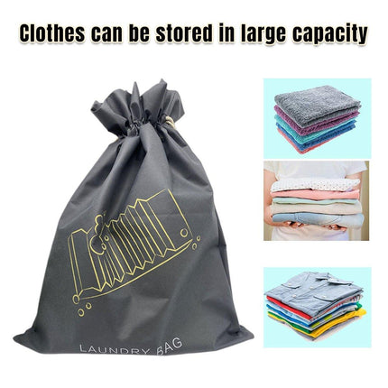 50PCS Large Laundry Bag Travel Drawstring Bags For Dirty Clothes Gym Washable