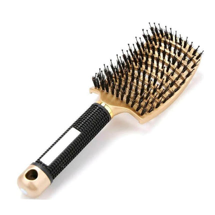 Detangle Nylon Boar Bristle Brush Hairbrush Smooth Hair Head Scalp Massage Comb - Aimall