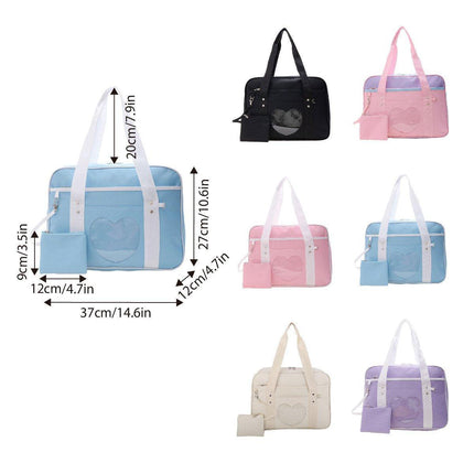 Love Handbag Schoolbag Shoulder Bag Crossbody Purse for Women Fashion Large