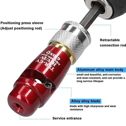 4PCS Rotary Electric Wire Stripper Cable Stripping Tool for Electrical Work