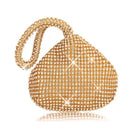 Elegant Triangle Sequin Evening Clutch Bag Glitter Solid Colour Shell Purse