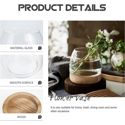 Japanese Style Small Glass Vases Fish Tank for Home Decor