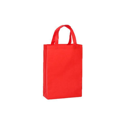 100X Reusable Shopping Bags Tote Bag Washable Eco Friendly Non Woven Folding Bag Red - Aimall