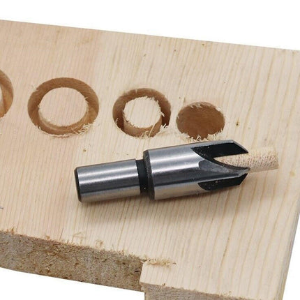 8 PCS Wood Plug Hole Cutter Dowel Maker Cutting Tools Shank Drill Bits With Box - Aimall