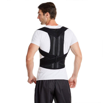 Adjustable Back Posture Corrector Brace Lumbar Shoulder Support Belt for Unisex