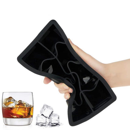 8 Grids Whiskey Silicone Maker Ice Cube Tray Mould Large Mold Giant Square Black - Aimall