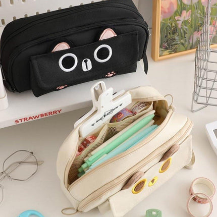 Multifunction Pencil Case For Boys Girls Embroidered Large Capacity Pencil Case