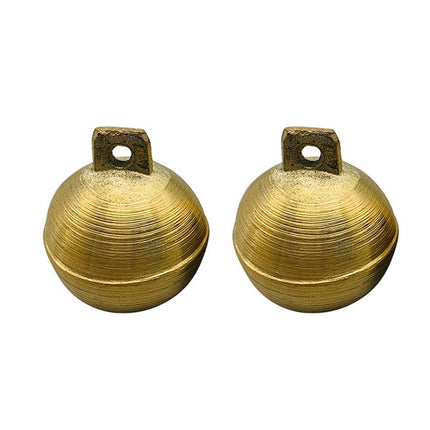 2PCS Small Brass Bell Cow Horse Sheep Grazing Copper Bells Loud Copper Bells Pet