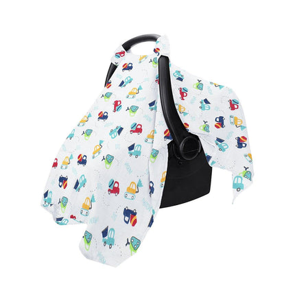 Stroller Cover Cartoon Print Carrycot Wind and Dust Shield with Protective Layer