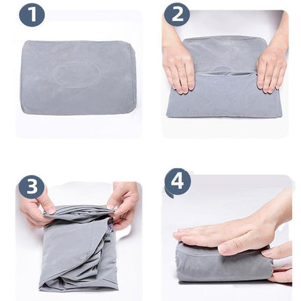 Inflatable Foot Rest Travel Air Pillow Cushion Office Home Leg Footrest Relax - Aimall