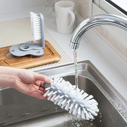 Sink Water Bottle Cleaning Brush Glass Cup Brush Suction Cup Brush Kitchen Tool