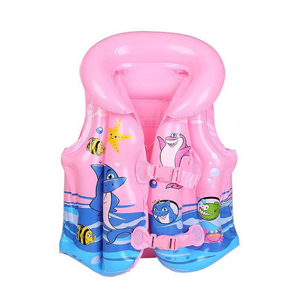 Inflatable Swim Vest with Buoyancy Support for Water Activities and Training Use