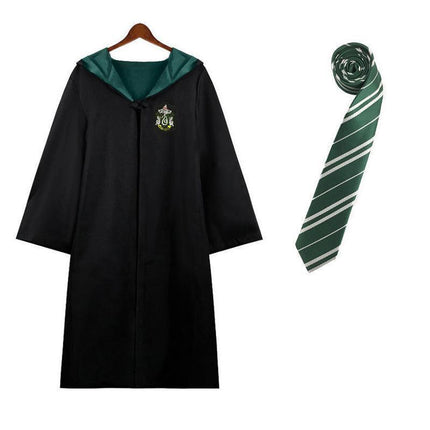 AU Harry Potter Gryffindor Ravenclaw Slytherin Robe Cloak Tie Costume Wand Scarf - Aimall