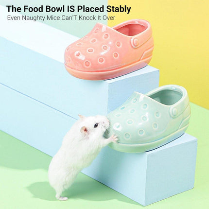 Tumble-Proof Non-Slip Hamster Food Bowl Hedgehog Feeder Squirrel Dish Plate