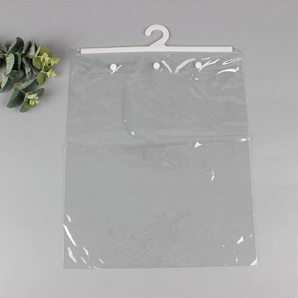 Hanging Storage Bag Large Hook Clear Bag Hanging 100PCS 17CM x 22CM - Aimall
