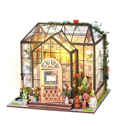  LED Jenny's Flower House DIY Miniature House Kit