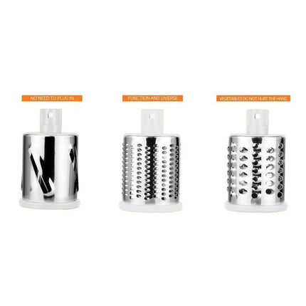 Kitchen Vegetable Fruit Slicer Cutter Shredder Food Manual Rotary Grater Chopper - Aimall