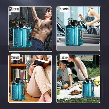 Large Capacity Outdoor Plastic Water Bottle Sports Portable Lightweight Drinking