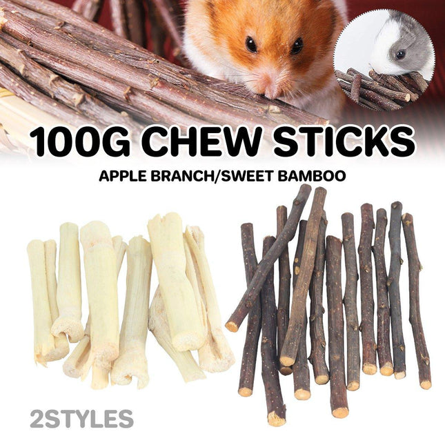 Natural Rabbit Molar Snacks Hamster Branches Sweet Bamboo Grinding Teeth Wood