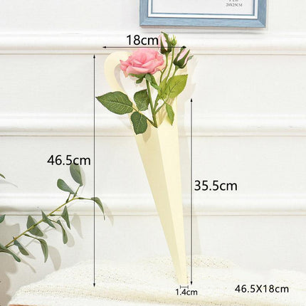 50pcs Heart Shaped Flower Box Creative Gift Bouquet Packaging Fresh Flower Box
