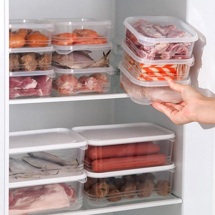 10pcs 350ml Food Organizer Vegetable Fridge Storage Box Food Dispenser Set