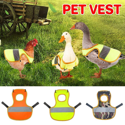 Pet Clothes Chicken Vest Duck Goose Clothing for Small Animals Winter Wear